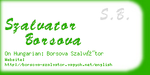 szalvator borsova business card